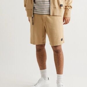 Rag & Bone Sweat Shorts Men's Large 7.5” Tan Belt Elastic Waist Soft Cotton M